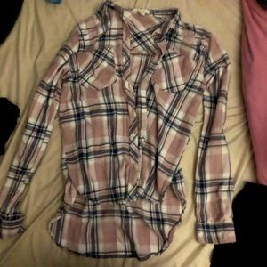 Pink flannel size medium